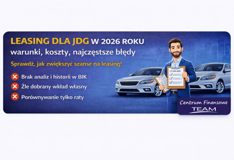 Leasing dla JDG w 2026 roku