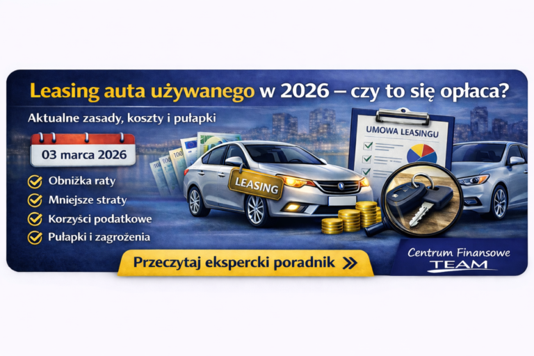 Leasing auta używanego w 2026 co się zmieniło