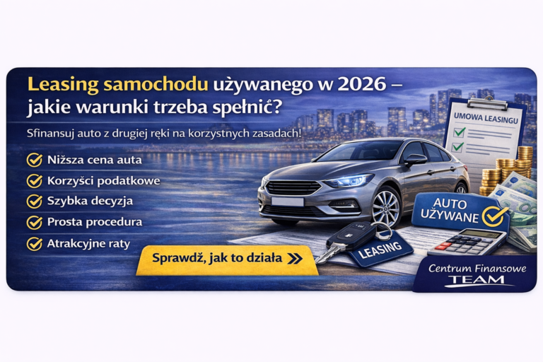 Leasing samochodu używanego 2026