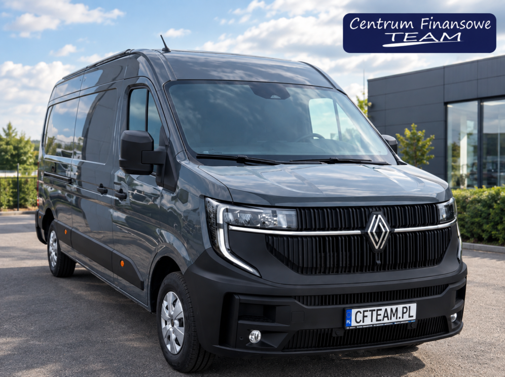 Renault Master dCi 170 L3H2 Extra z 2026 roku – nowy samochód dostawczy sfinansowany przy współpracy z Centrum Finansowe TEAM.